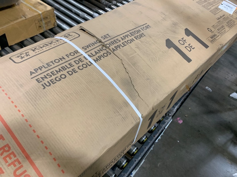 Photo 1 of KidKraft Appleton Wooden Swing Set, (Amazon Exclusive)