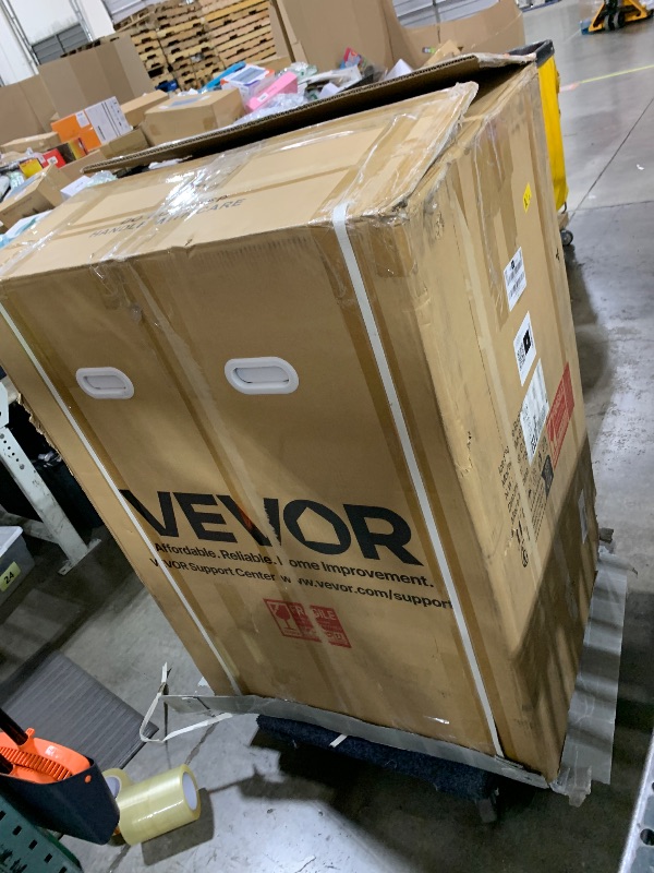 Photo 1 of VEVOR Commercial Ice Maker Storage Bin, 250LBS Capacity Ice Bin, Stainless Steel Ice Storage Bin with Filter and Adjustable Anti-slip Rubber Feet, Suitable for Restaurant Hotel and Beverage Shops