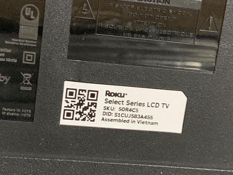 Photo 1 of Roku Smart TV 2025 – 50-Inch Select Series, 4K HDR TV – RokuTV with Enhanced Voice Remote – Flat Screen LED Television with Wi-Fi for Streaming Live Local News, Sports, Family Entertainment