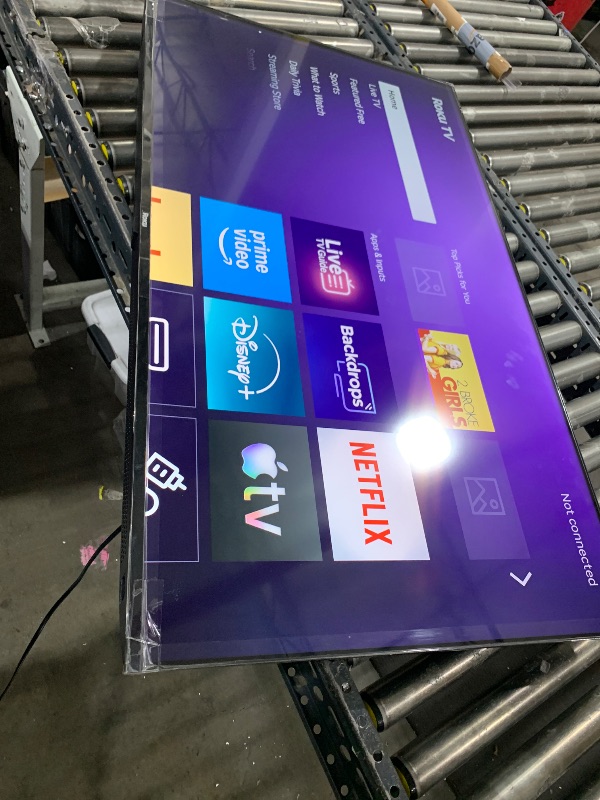 Photo 1 of Roku Smart TV 2025 – 50-Inch Select Series, 4K HDR TV – RokuTV with Enhanced Voice Remote – Flat Screen LED Television with Wi-Fi for Streaming Live Local News, Sports, Family Entertainment