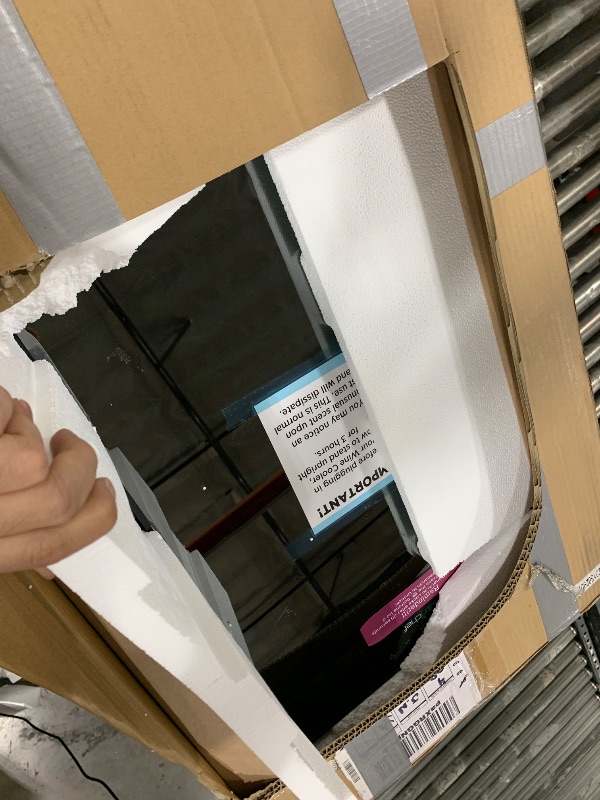 Photo 1 of NutriChef Compressor Refrigerator White & Red Chiller Countertop Cooler-Freestanding Compact Mini Wine 15 Bottle Capacity, Digital, Glass Door, Black, Quiet Operation Fridge Touch Temperature Control