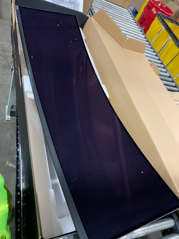 Photo 1 of SCREEN IS HEAVILY DAMAGED SELLING FOR PARTS**************** msi MPG 491CQPX QD-OLED 49-inch QD-OLED 5120 x 1440 (DQHD) Computer Monitor, 240Hz, Adaptive-Sync, HDMI, Display Port, VGA Port, VESA Mountable, Tilt, Height Adjustable, Speaker, 0.03ms, Black