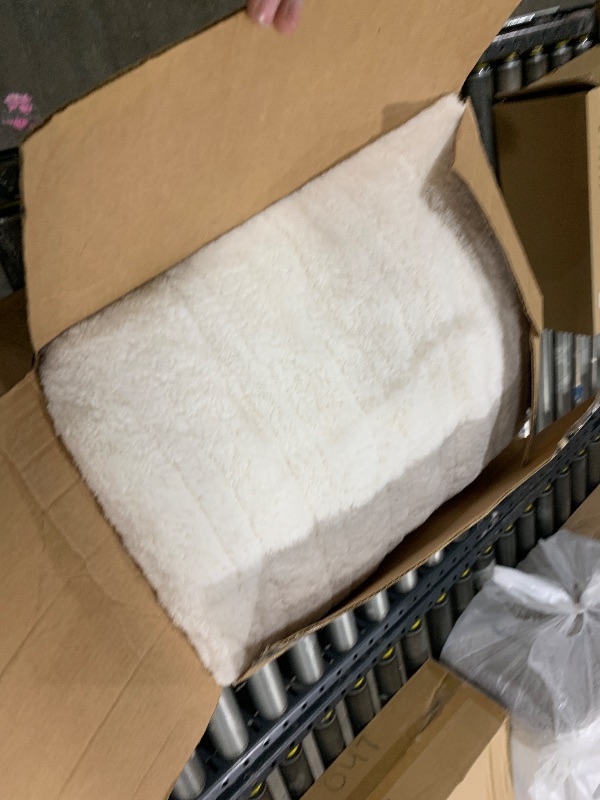 Photo 1 of STARBEDIA Heated Blanket Queen Size with Wireless LCD Controller, Machine Washable Waffle Fast Heating Electric Throw Blankets, 6 Heat Levels & 2-10H Time Settings, ETL Certified, White, 84" x 90"