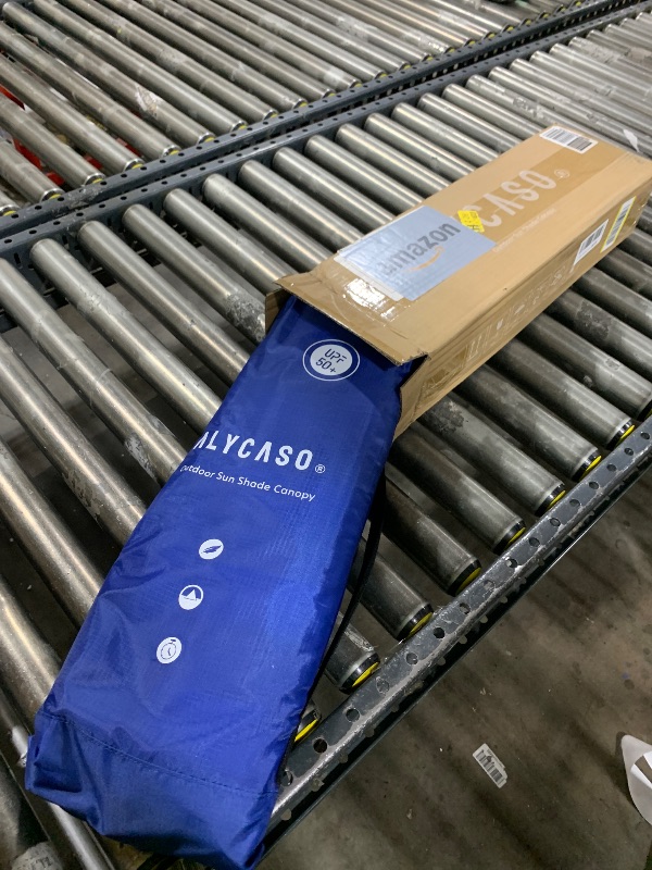 Photo 1 of ALYCASO Beach Wind Shade Canopy, Shade Sun Shelter Tent for Beach, Backyard, Grassland, Park, Light Weight, Easy Set Up, 150 Sq. Ft. of Shade for 3-6 People, Regatta Manta Rays