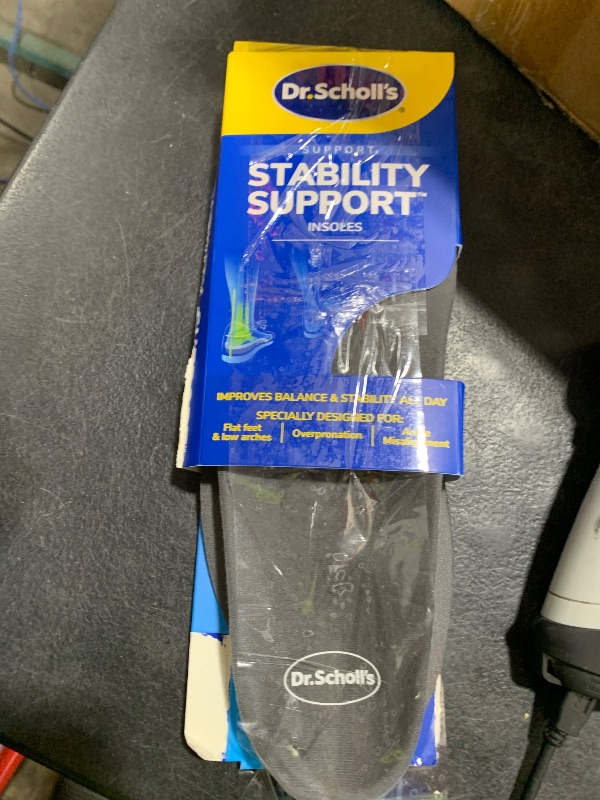 Photo 1 of ?Dr. Scholl's Stability Support Insoles, Flat Feet & Overpronation Low Arch Support, Improves Balance & Stability, Motion Control, Trim Inserts to Fit Shoes, Women's Size 6-10