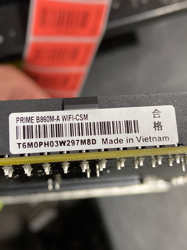 Photo 1 of ASUS Prime B860M-A WiFi-CSM Offers DDR5, PCIe 5.0, Two M.2 Slots, Wi-Fi 6E, 2.5Gb Ethernet, USB Type-C, DisplayPort, HDMI™, and M.2 heatsink for Optimal Performance