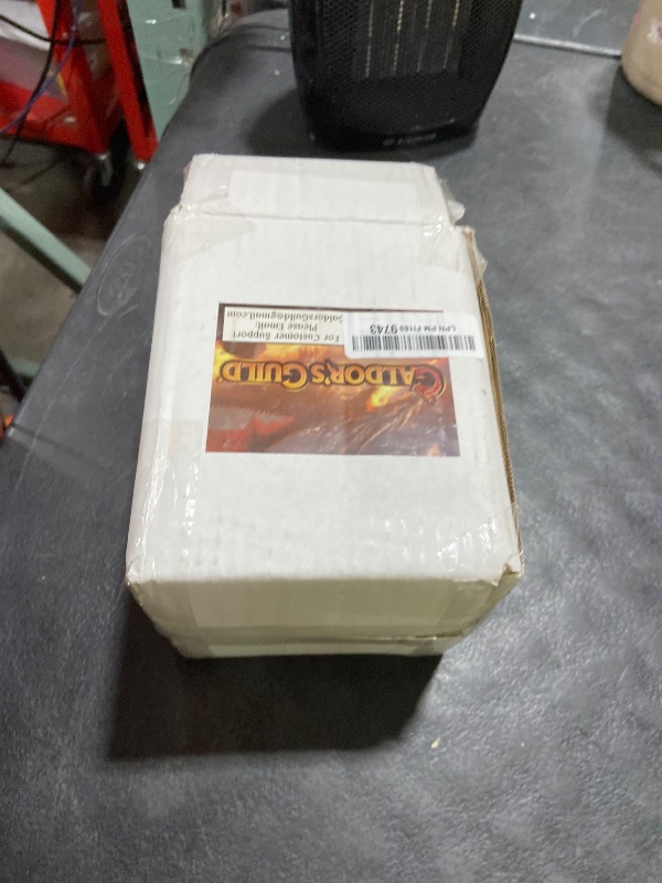 Photo 1 of Galdor's Guild Mimic Dice Chest Storage Box | Free Lock & Key | Compatible with Dungeons & Dragons Players, Dungeon Master/DM RPG Gaming | Holder Vault Case | Holds 4 Polyhedral Sets (Regular)