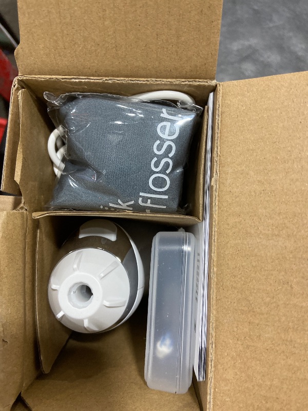 Photo 1 of Waterpik Cordless Advanced 2.0 Water Flosser For Teeth, Gums, Braces, Dental Care With Travel Bag and 4 Tips, ADA Accepted, Rechargeable, Portable, and Waterproof, White WP-580, Packaging May Vary