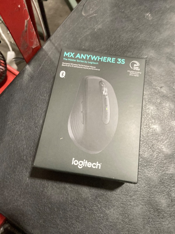 Photo 1 of Logitech MX Anywhere 3S Compact Wireless Mouse, Fast Scrolling, 8K DPI Any-Surface Tracking, Quiet Clicks, Programmable Buttons, USB C, Bluetooth, Windows PC, Linux, Chrome, Mac - Graphite