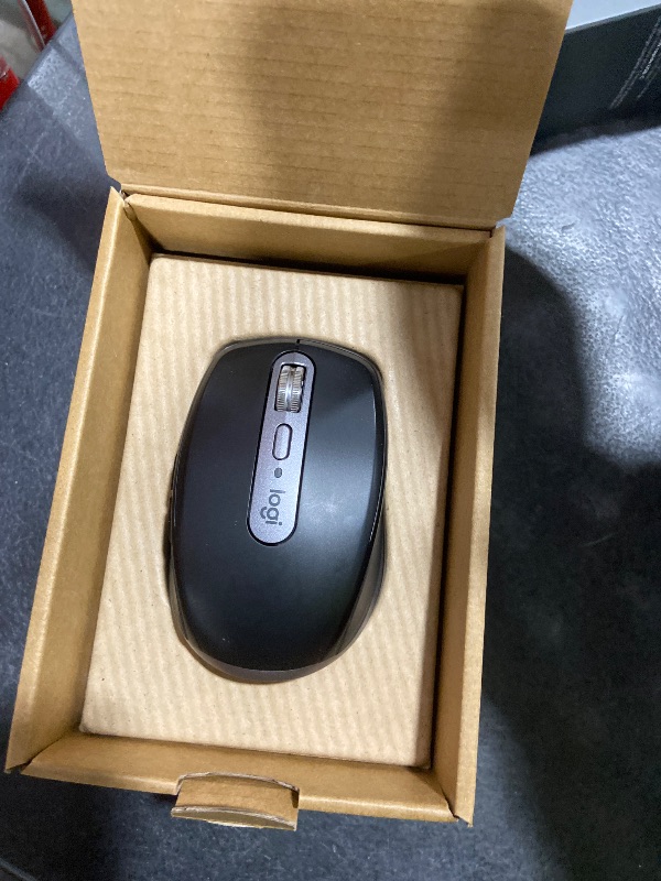 Photo 1 of Logitech MX Anywhere 3S Compact Wireless Mouse, Fast Scrolling, 8K DPI Any-Surface Tracking, Quiet Clicks, Programmable Buttons, USB C, Bluetooth, Windows PC, Linux, Chrome, Mac - Graphite
