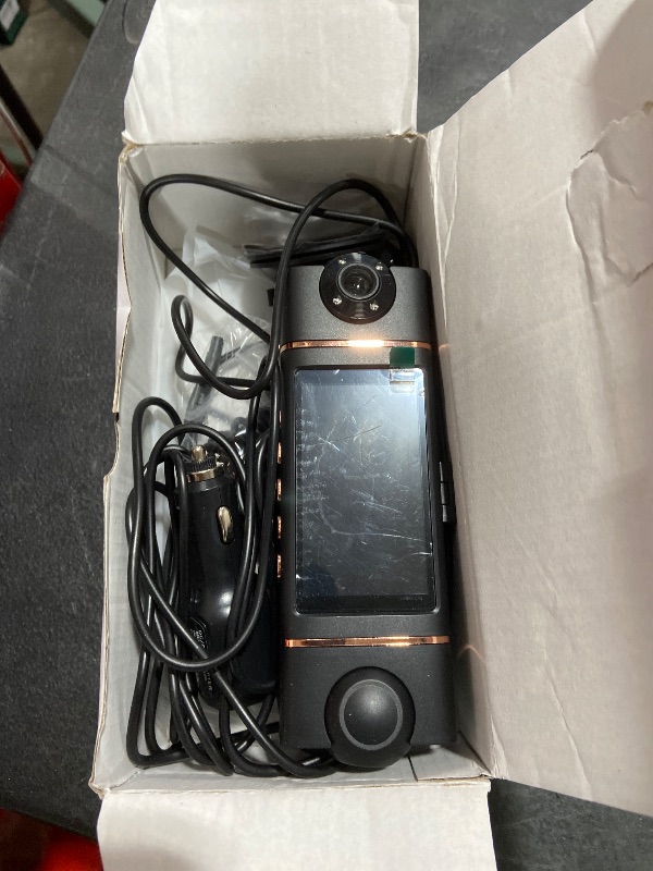 Photo 1 of 4K+1080P*3 FHD Dash Cam, 5GHz WiFi & App Control, 4 Channel 360° Car Camera Front Rear Inside & Left Right, G-Sensor, 8 IR Lamps Night Vision, 24H Parking Mode, Loop Recording, Includes 64GB SD Card