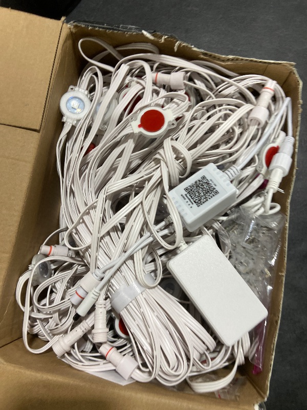 Photo 1 of Fussion 400ft Permanent Outdoor Lights for House, 2025 Smart RGB LED Outside Lights with Remote Control, IP67 Waterproof Eternity Eaves Lighting for Christmas, Halloween, Holiday, Party, Daily