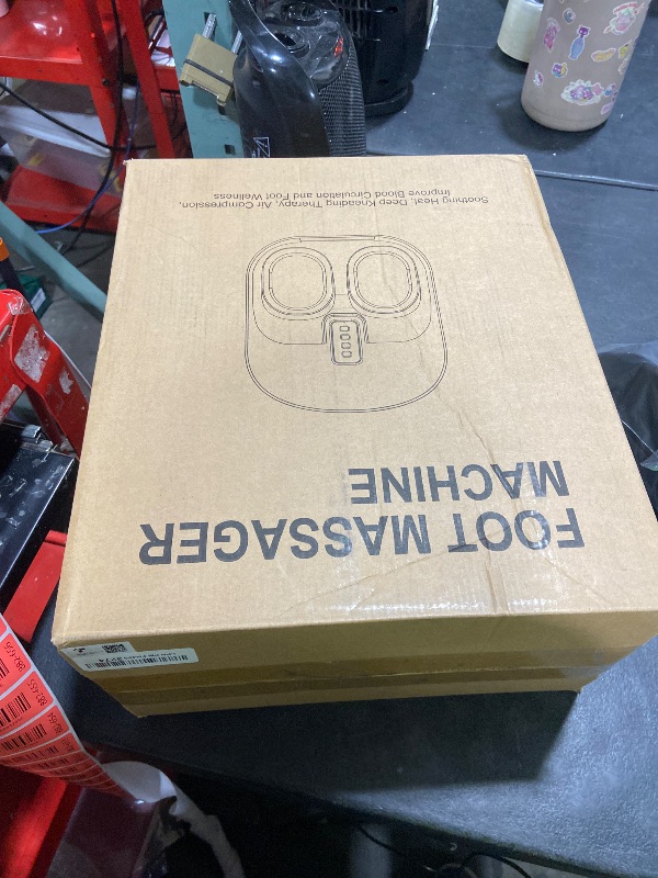 Photo 1 of POGGT Foot Massager Machine with Heat, Upgrade 6 Airbags 29 Nodes Deep Rolling, Compression, Ankle Kneading, Shiatsu Foot Massager for Neuropathy Plantar Fasciitis, Gifts for Men Women Fits Up to 13"