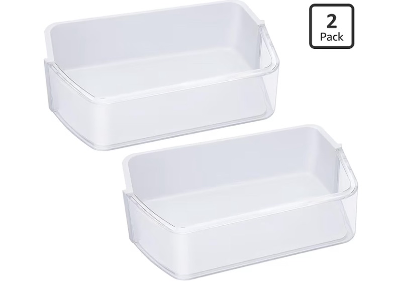 Photo 1 of DA97-12657A Refrigerator Replacement Shelves(Left)for Samsung Frigidaire Door Shelf Replacement,Fridge Door Shelf Replacement Parts RF260BEAESR,RF261BEAESR,RF262BEAESR,PS4176661,AP5621270(2 Pack)