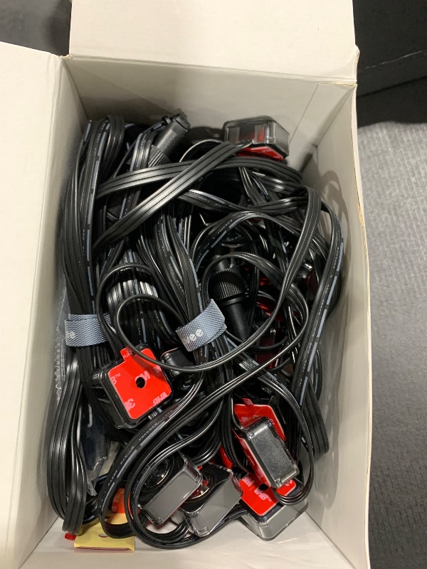 Photo 1 of Govee Permanent Outdoor Lights 2, 100ft RGBIC Outdoor Lights with 72 LED Lights, IP67 Waterproof, 100 Scene Modes with 40lm White for Outdoor Decorations, Works with Alexa, Google Assistant, Black