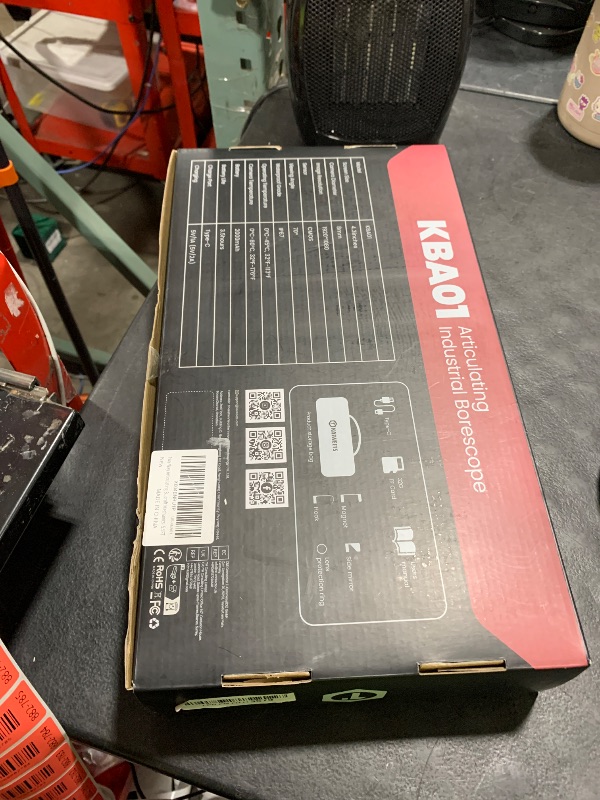 Photo 1 of Two-Way Articulating Borescope Camera with Light, KAIWEETS 0.33in Industrial Endoscope Camera with Light, 5FT Flexible Snake Inspection Scope for Automotive and Aircraft Mechanics