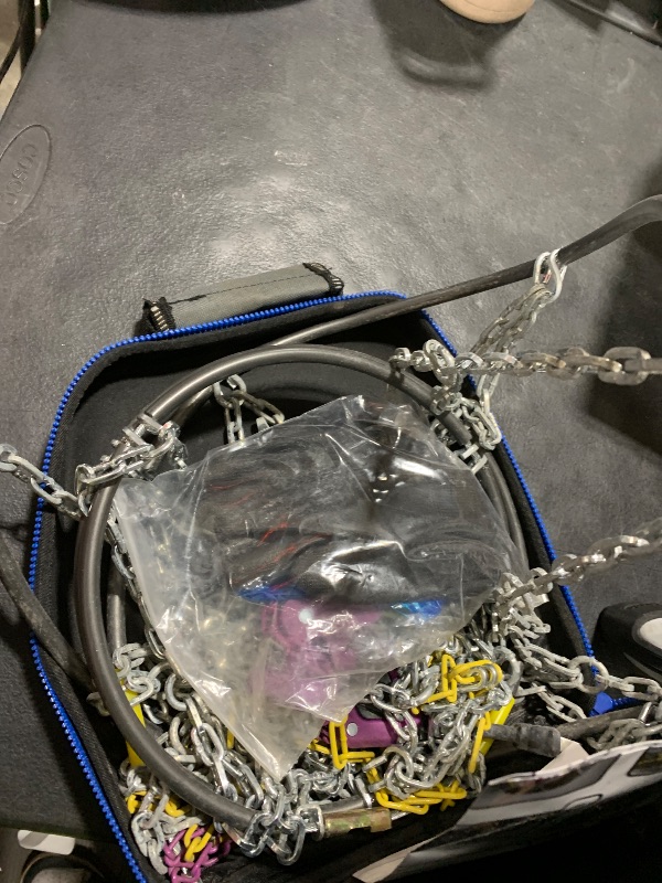 Photo 1 of SNOCATENA Auto Tightening Snow Chains for Car – Quick Fit, Easy Installation, Reusable Universal Tire Chains for Winter Emergency Traction (Set of 2)