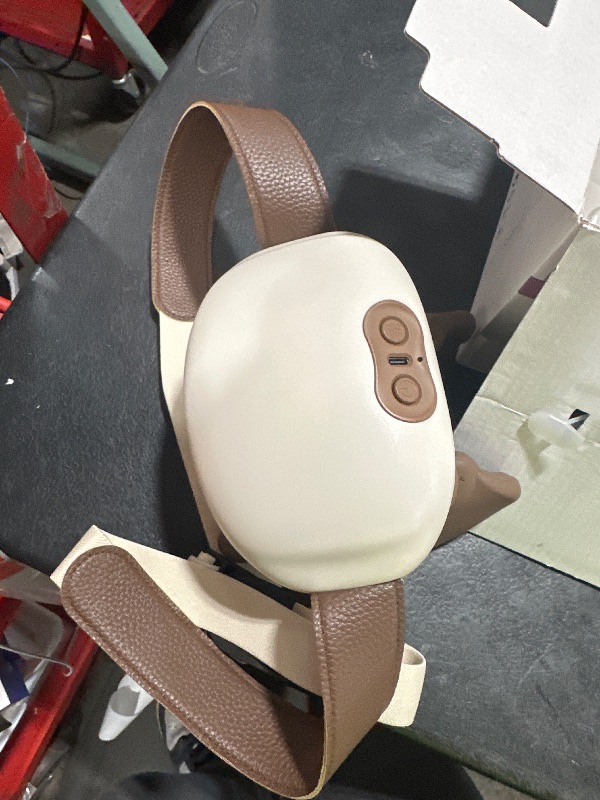 Photo 1 of 4D Neck Massager,Shoulder Hot Compress Massager, a wireless and portable massager that simulates human hand operation,suitable for relieving neck pain and relaxing muscles,with 3 adjustment modes.