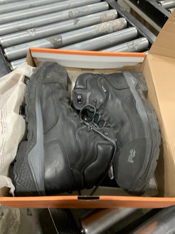 Photo 1 of Timberland PRO Men's Bosshog 6 Inch Composite Safety Toe Puncture Resistant Waterproof Industrial Work Boot, Black/Grey-2024 NEW, 12 M US