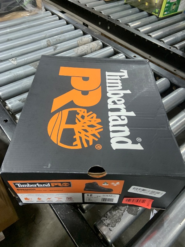 Photo 1 of Timberland PRO Men's Bosshog 6 Inch Composite Safety Toe Puncture Resistant Waterproof Industrial Work Boot, Black/Grey-2024 NEW, 12 M US