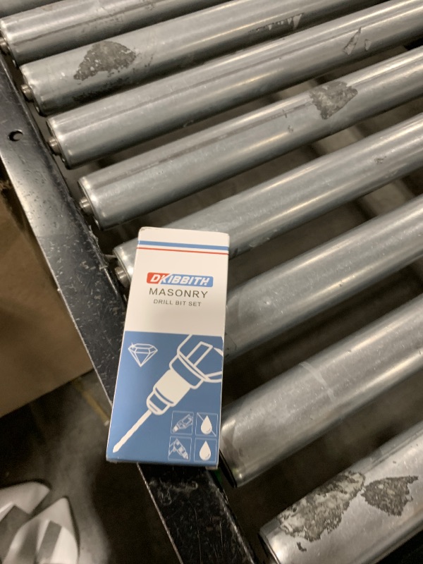 Photo 1 of 10-Piece Masonry Drill Bit Set for Concrete Tile Glass Ceramic Brick,1/8 to 1/2 Inch Drilling Bits with Triangle Handle,Tungsten Steel Alloy Tip.?Black?