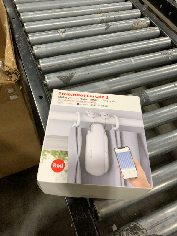Photo 1 of SwitchBot Automatic Curtain Opener - Bluetooth Remote Control Smart Curtain with App/Timer, Upgraded High-Performance Motor, Add SwitchBot Hub to Work with Alexa, Google Home, HomeKit