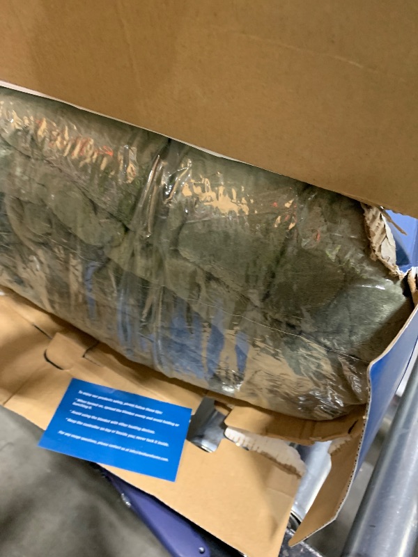 Photo 1 of Bedsure Electric Blanket King Size - Dual Control Heated Weighted Blanket King with 10 Heat Settings, Fast Heating with 10 Time Settings (100x90 inches, Olive Green)