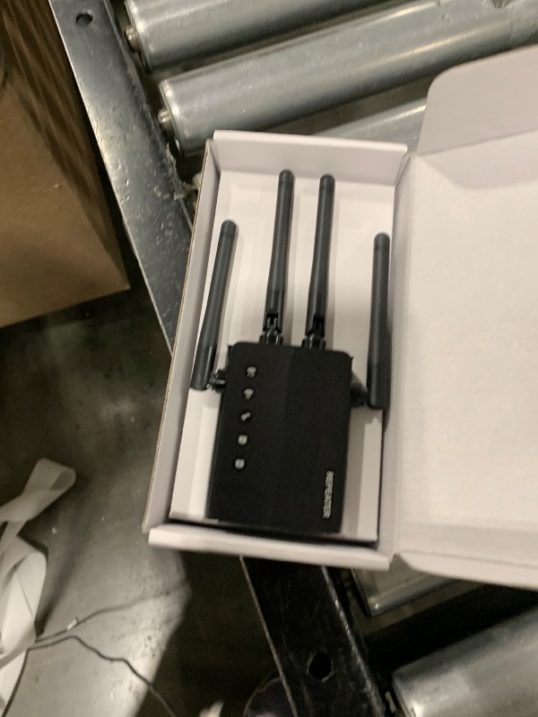 Photo 1 of 1200Mbps Dual Band 5GHz/2.4GHz WiFi Extender, WiFi Extender Signal Booster, 12880 Sq.Ft Coverage, 105-Device Support, Setup for Home & Outdoor Use