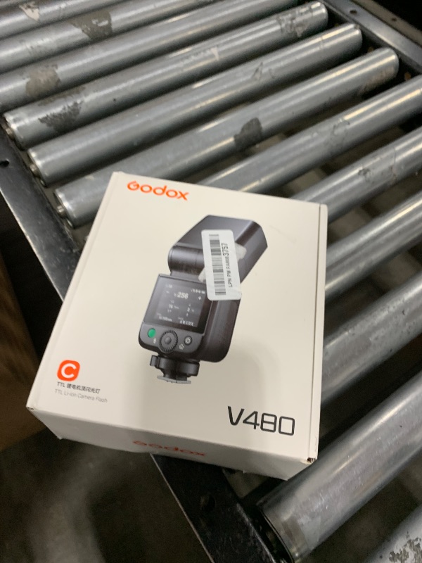 Photo 1 of Godox V480 C V480-C TTL Flash for Canon, 2.4G Wireless Speedlite Canon HSS 1/8000s, 2.0” Color Touchscreen, Smart Distance Readout, Li-ion Battery, 650 Full Power Flashes, 10-Level Modeling Lamp