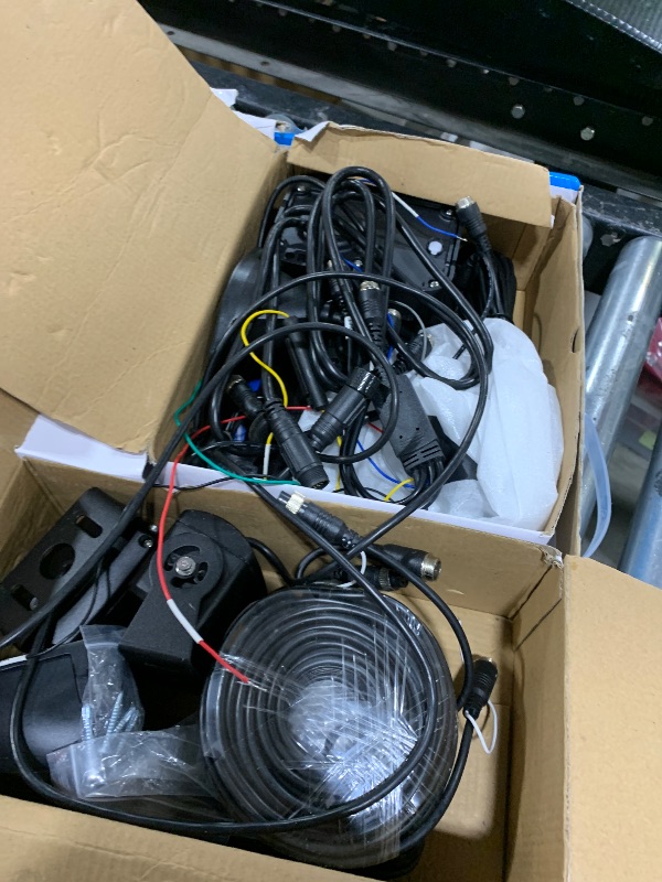 Photo 1 of RV Backup Camera with Carplay Android Auto for RV Horse Trailer Semi Box Truck,1080P HD 4 Splits 10.36" Touch Monitor Rear/Side Backup Cameras with Mirror Link FM Waterproof Night Vision DVR Recording