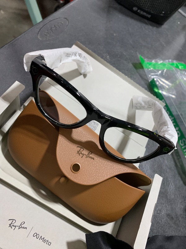 Photo 1 of Ray-Ban Meta (Gen 2), Skyler, Shiny Black | Smart AI Glasses for Men, Women — 2x Battery Life — 3K Ultra HD Resolution — 12 MP Ultra-Wide Camera, Audio, Video — Transitions® Graphite Green Lenses