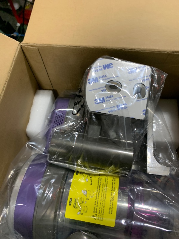 Photo 1 of Cordless Vacuum Cleaner,Vacuum Cleaners for Home with Super Suction,Lightweight Stick Vacuum with 35 Mins Runtime,Rechargeable Cordless Vacuum for Carpet, Tile, Pet Hair, Hardwood Floors(Dark Purple)