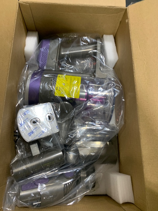 Photo 1 of Cordless Vacuum Cleaner,Vacuum Cleaners for Home with Super Suction,Lightweight Stick Vacuum with 35 Mins Runtime,Rechargeable Cordless Vacuum for Carpet, Tile, Pet Hair, Hardwood Floors(Dark Purple)