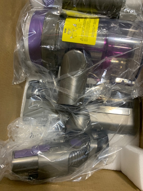 Photo 1 of Cordless Vacuum Cleaner,Vacuum Cleaners for Home with Super Suction,Lightweight Stick Vacuum with 35 Mins Runtime,Rechargeable Cordless Vacuum for Carpet, Tile, Pet Hair, Hardwood Floors(Dark Purple)