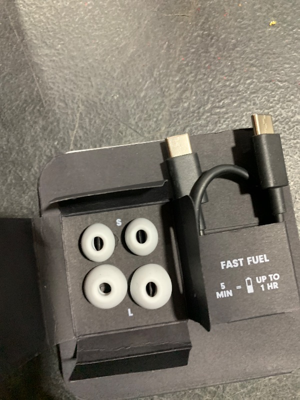 Photo 1 of Beats Studio Buds - True Wireless Noise Cancelling Earbuds - Compatible with Apple & Android, Built-in Microphone, IPX4 Rating, Sweat Resistant Earphones, Class 1 Bluetooth Headphones - White