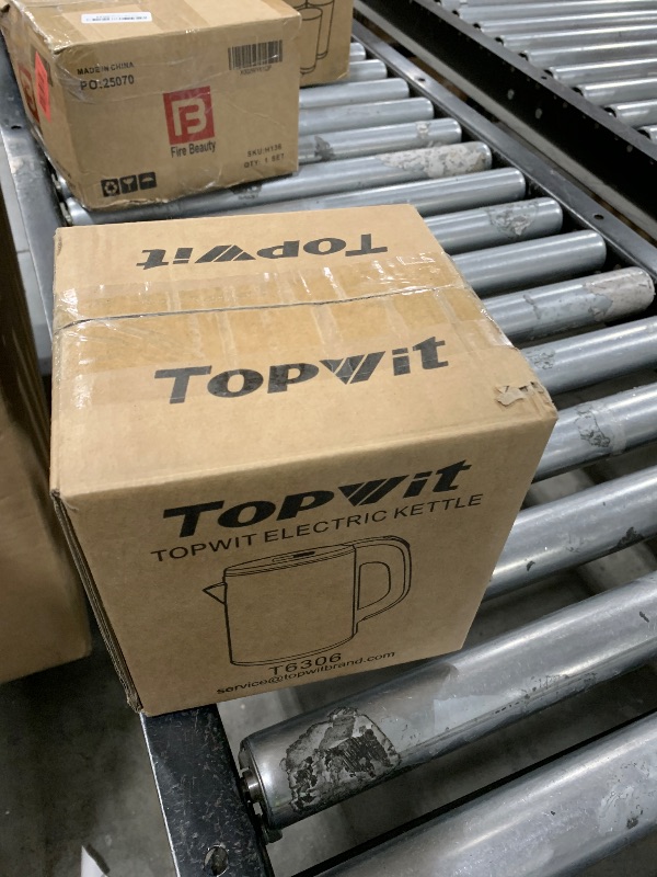 Photo 1 of 0.8L Small Electric Kettle, Portable Travel Kettle Stainless Steel - 800W Fast Boiling, Auto Shut-Off & Boil-Dry Protection, Tea Kettle for Home, Office, Business Trip, Hotel, Dorm(Without Cup)