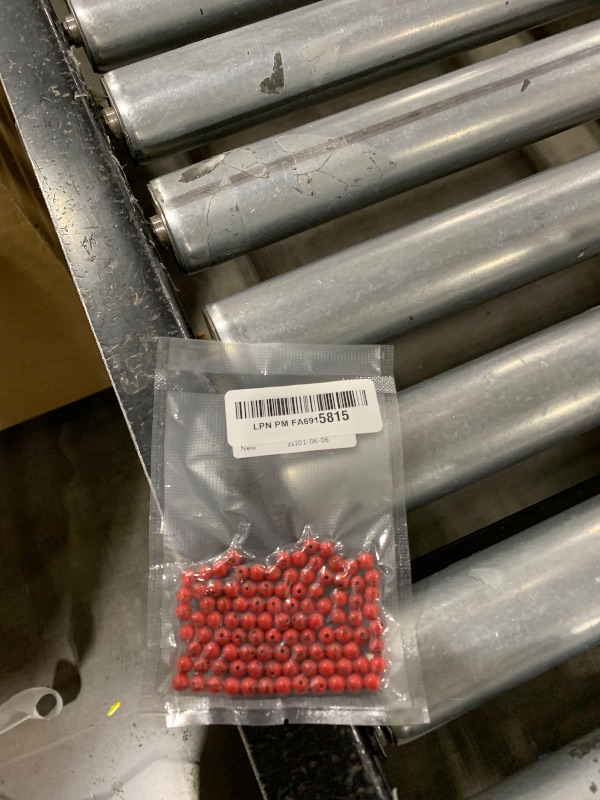 Photo 1 of 100pcs 6mm Red Turquoise Beads Natural Gemstone Beads Round Loose Beads for Crafting and Jewelry Making