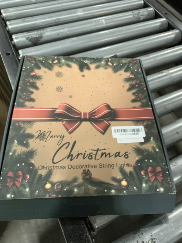 Photo 1 of (2023 NEW)Outdoor Christmas Decoration Star String Lights,320 LED 16.4ft Christmas Lights Waterfall Tree Lights with 13" Topper Star,Plug-in Hanging Fairy Lights for Xmas New Year Holiday Party