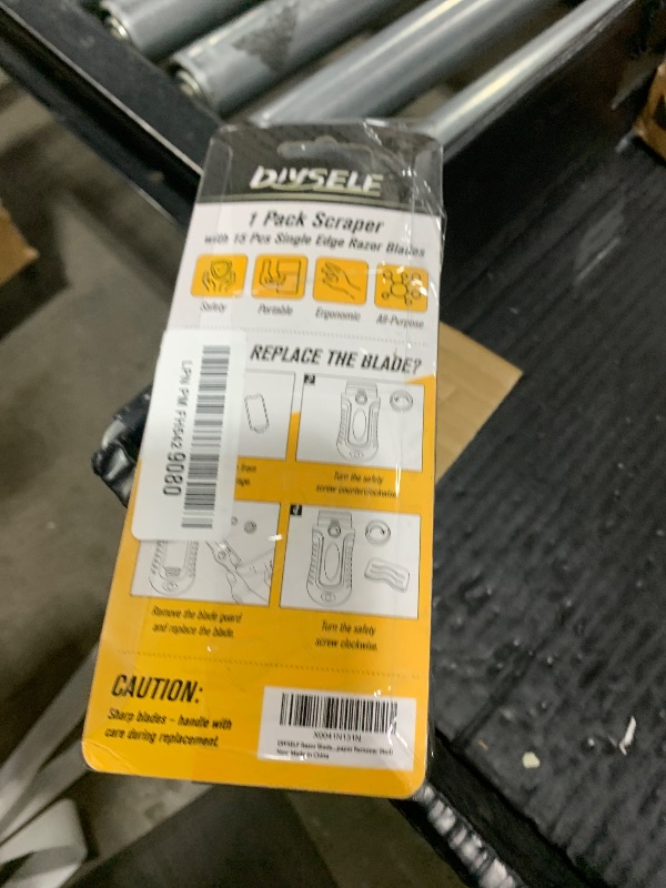 Photo 1 of DIYSELF 1 Pack Razor Blade Scraper with 15 Extra Blades, Scraper Tool for Cleaning Window, Paint, Cooktop, Oven, Glass Stove Top Scraper, Razor Scraper with Buit-In Blade Storage