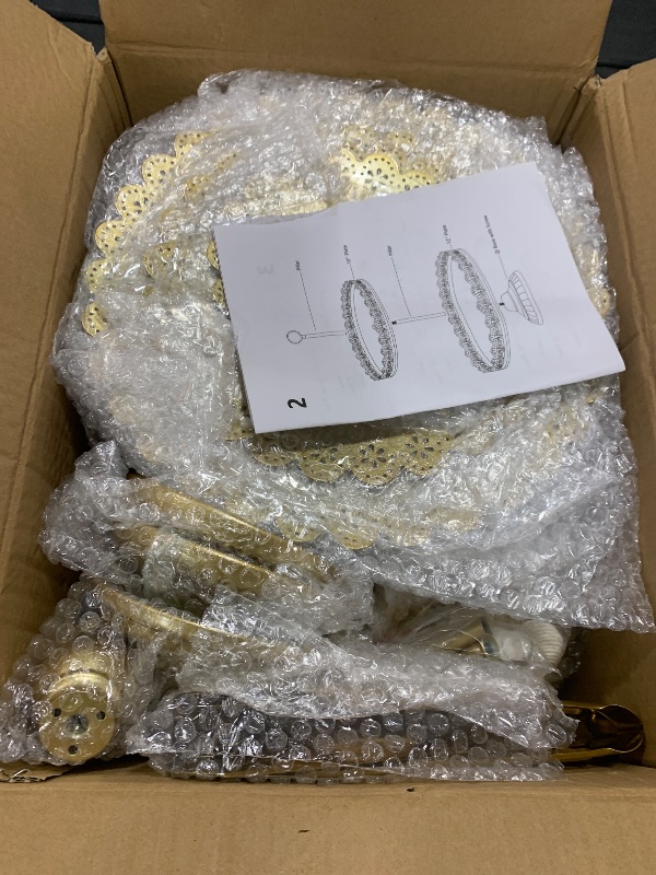 Photo 1 of 11 Pcs Gold Cake Stand Set for Wedding, Dessert Table Display Set for Birthday, Metal Square Serving Trays for Candy, Cupcake Pop Stand Holder Tower with Round Base for Celebration, The Platters for Party