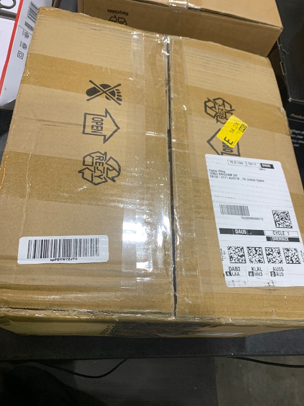 Photo 1 of **FOR PARTS ONLY**- MISSING FLOWER LAMPSHADE- QIYIZM Gold Floor Lamp with Table and Shelves for Living Room Bedroom,Glass Standing Lamp with Remote Dimmable,Boho Brass Tall Lamp Vintage Farmhouse Arc Flower Floor Light Bohemian