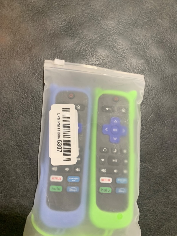 Photo 1 of (Pack of 2) Replacement Remote for Roku TV with Soft Protective Silicone Cover(Glow in The Dark), Universal Remote for TCL/Hisense/Onn/Sharp/Element/Philips Roku Smart TV