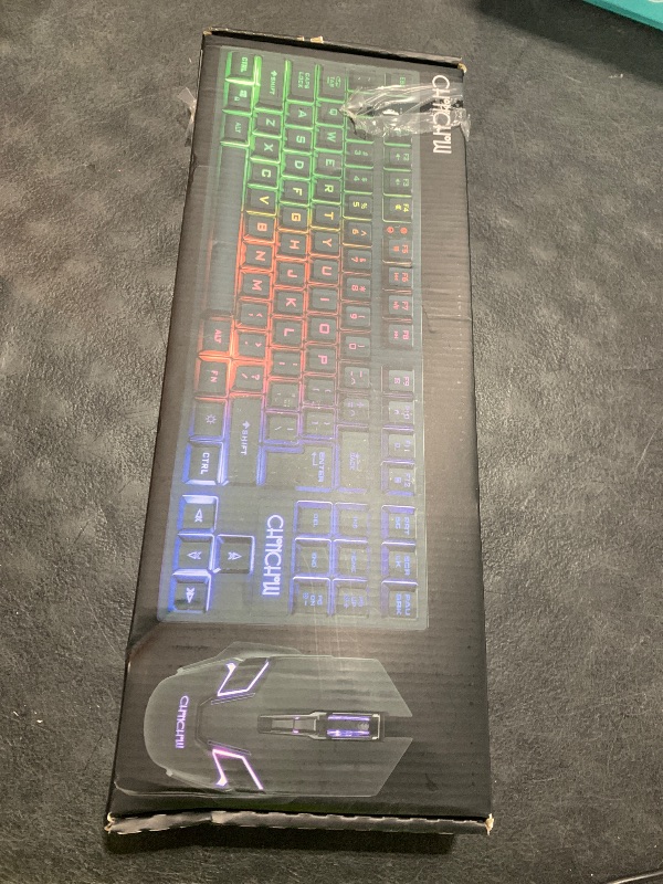 Photo 1 of CHONCHOW Wireless Gaming Keyboard and Mouse Combo, Rechargeable 87 Key LED Light Up Keyboard Ergonomic Gaming Mouse, Backlit Wireless Mouse and Keyboard for Xbox PS4 PS4 PC Laptop