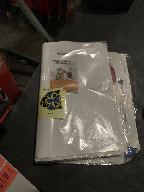 Photo 1 of 12 Pack Cat Scratch Furniture Protector Tape Sheets – Double-Sided Sticky Training (5 XL, 5 Large, 2 Medium) – Anti-Scratch Couch & Sofa Guard – Clear – Not for Leather, Velvet, Microfiber