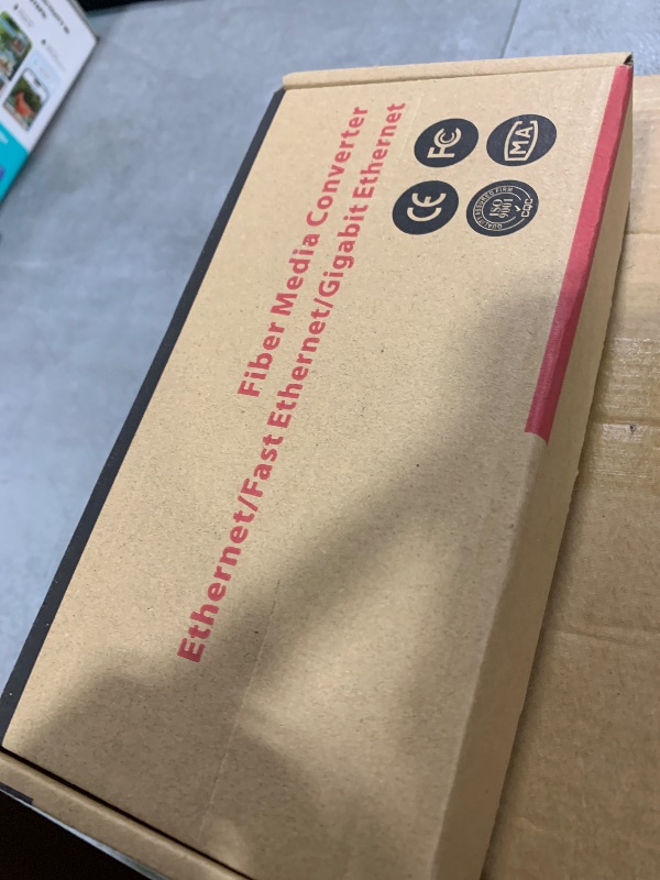 Photo 1 of 1.25G/s Gigabit Single Mode Fiber Optic Modem, SFP to RJ45 Fiber to Ethernet Media Converter, Auto-Negotiation Optical Network Terminal, Plug and Play, Durable Metal Casing