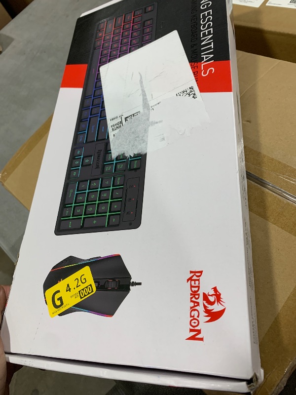 Photo 1 of Redragon Updated S107 Gaming Keyboard and Mouse, RGB Gaming Keyboard and 10000 DPI Mouse Combo with 25-Key Anti-Ghosting, 1K Hz Programmable Mice with Software, Plug & Play to PC, Laptop [Upgrade]