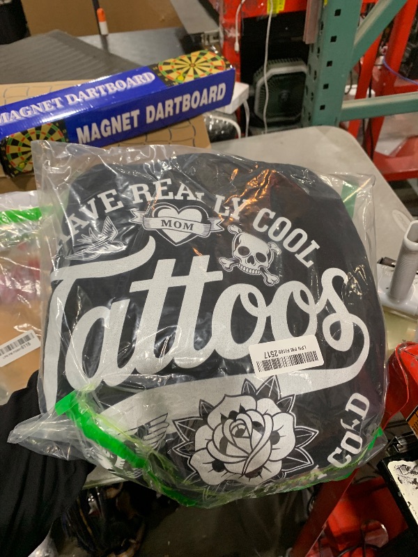 Photo 1 of ****STOCK PHOTO SIMILAR TO ITEM****
I Have Really Cool Tattoos Under Here But I'm Cold Funny Zip Hoodie (Size Unknown)
