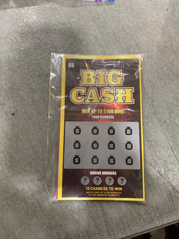 Photo 1 of 10 Fake Lottery Tickets and Scratch Off Cards That Look - Winning $500K - $200K - $100K Lottery Ticket - Hilarious and Shocking Pranks -Prank Gag Fake Lottery Tickets Big Time Money