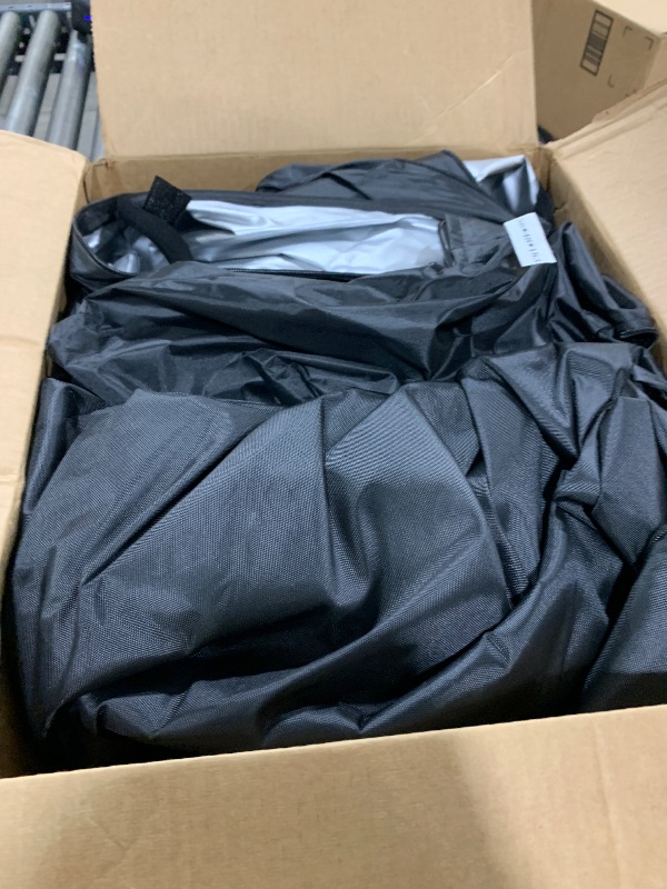 Photo 1 of Dalema Wire Rack Covers,Heavy Duty 600D Dustproof Waterproof Storage Rack Covers for Metal Shelves,Storage Shelf Cover with Zipper for Wire Shlef,60''W x 24'D x 71''H,Black