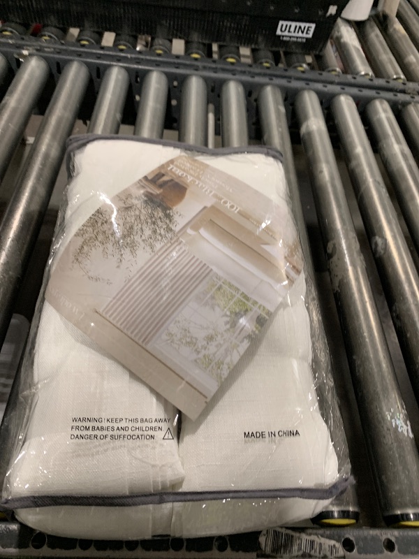 Photo 1 of Natural Cream Linen Black Out Curtains 120 Inch Long for Living Room Bedroom 2 Panel Sets Room Darkening Pinch Pleated Back Tab Extra Long Blackout Curtains Boho Farmhouse Thermal Insulated Drapes